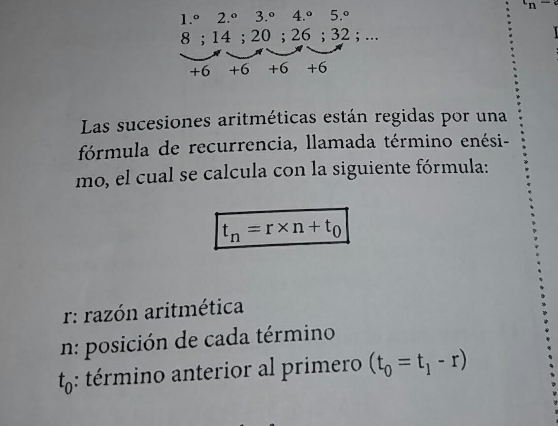 Cuál es la fórmula para resolver una sucesión aritmética Brainly.lat