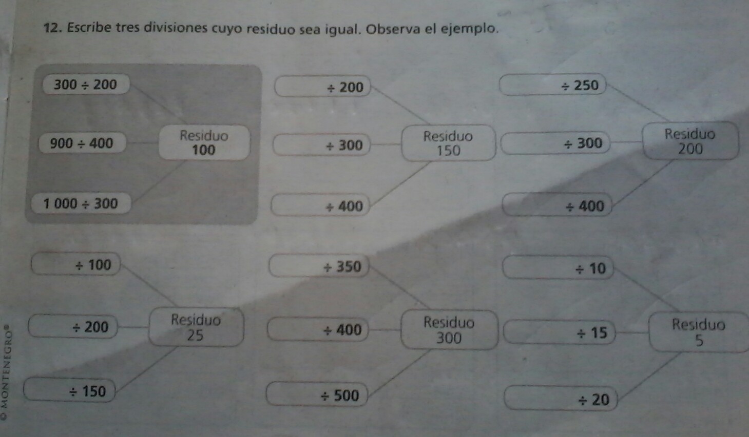 un numero que dividido entre 100 otro dividido entre 200 y otro