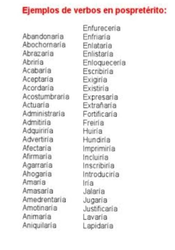 10 oraciones con el verbo pospretérito me pueden ayudar por favor Brainly.lat
