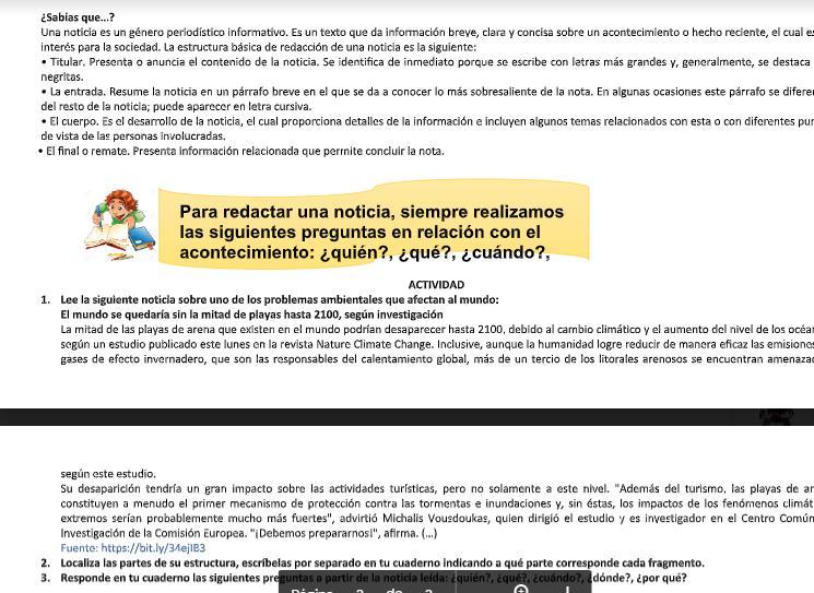 3. Responde en tu cuaderno las siguientes preguntas a partir de la