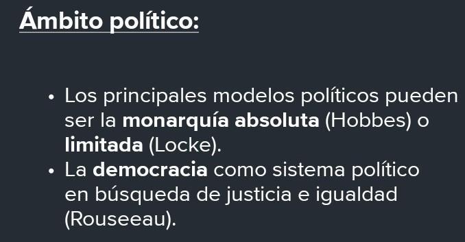 ¿Cuáles son las ideas ilustradas en los ámbitos político