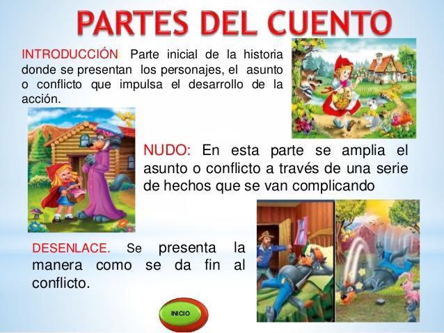 Analizar en relación con la estructura narrativa(inicio, nudo o