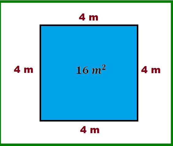 el perímetro de un cuadrado es 16 m ¿ cual es el área ? Brainly.lat