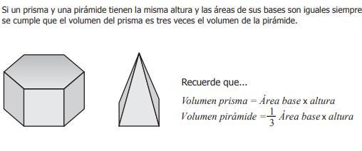 Si un prisma y una pirámide tiene alturas iguales, el área