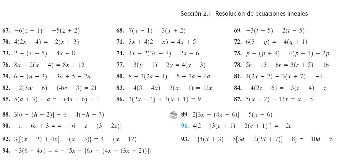 Ejercicios de ecuaciones simples con parentesis Brainly.lat