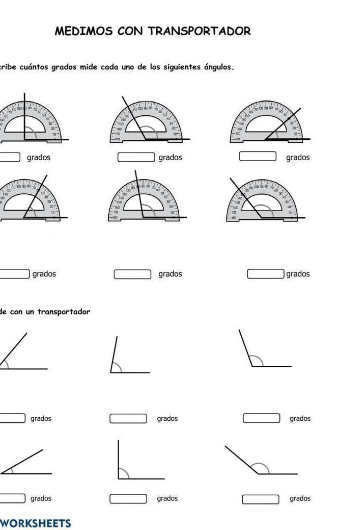 escribe cuánto mide unos de los siguientes angulos