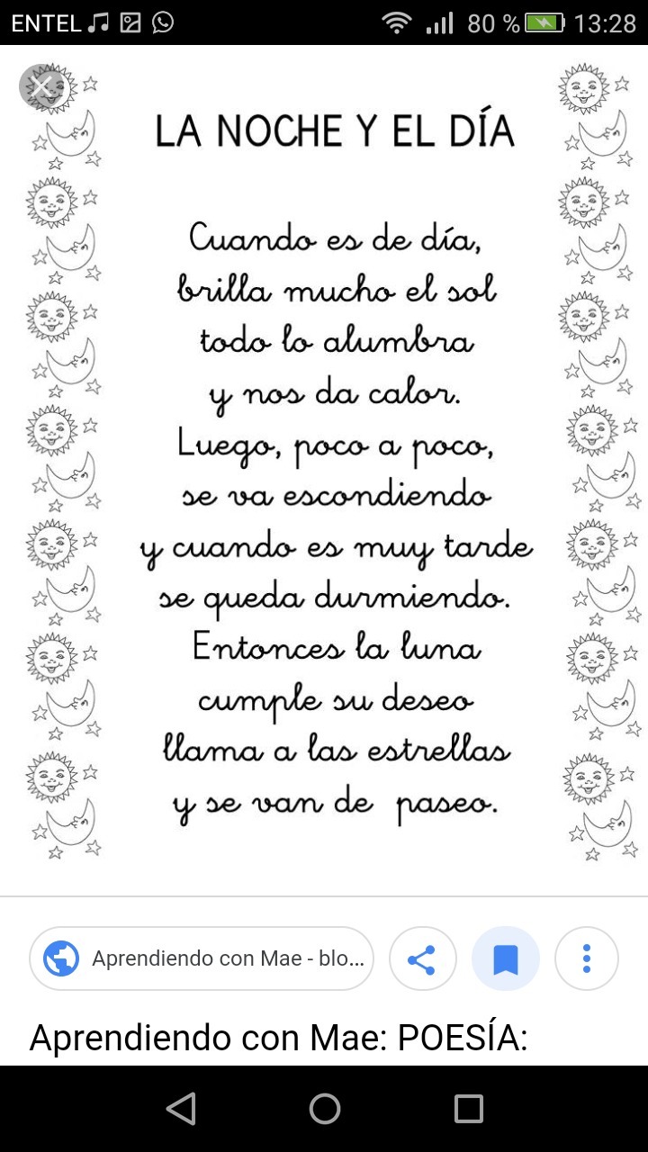 un poema de 10 lineas (corto pero no largo) Brainly.lat