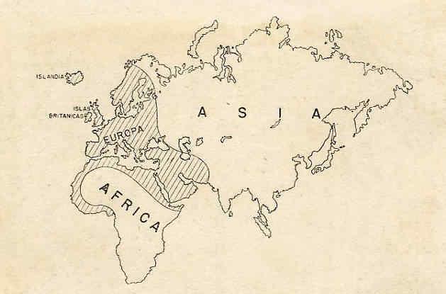 cual es el mapa del antiguo continente Brainly.lat