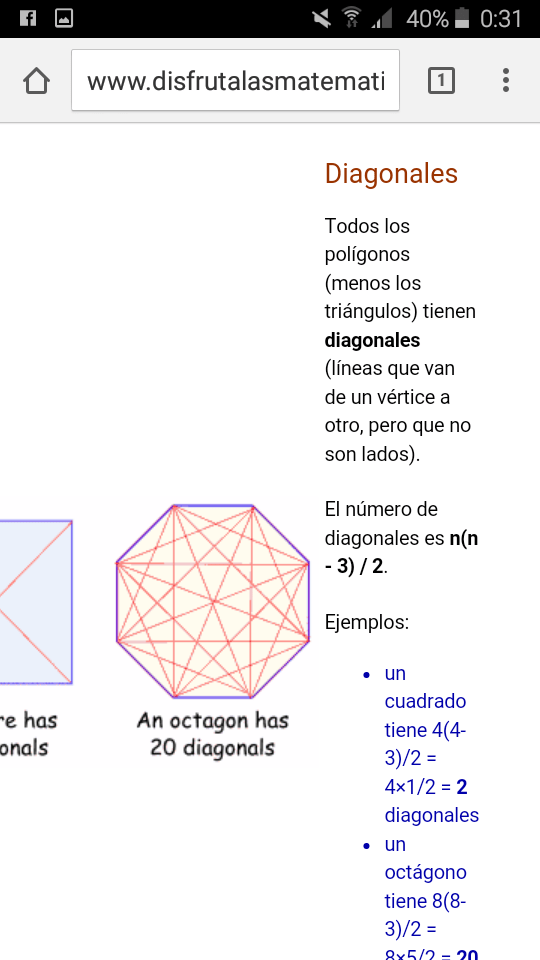 que poligono regular tiene como total de diagonales el