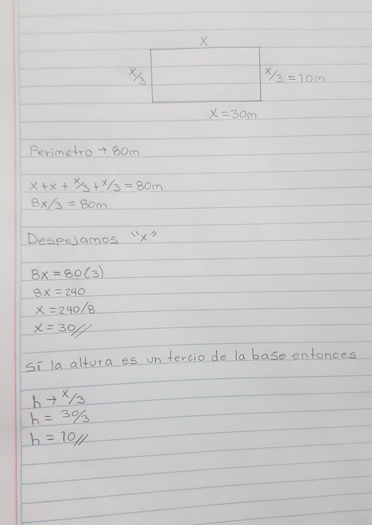 calcula las dimensiones de un rectángulo cuyo perímetro