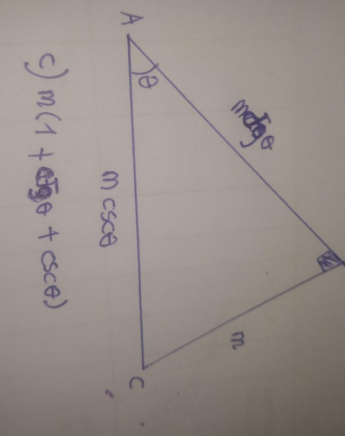 determine el perímetro del triángulo ABCayuda con solución