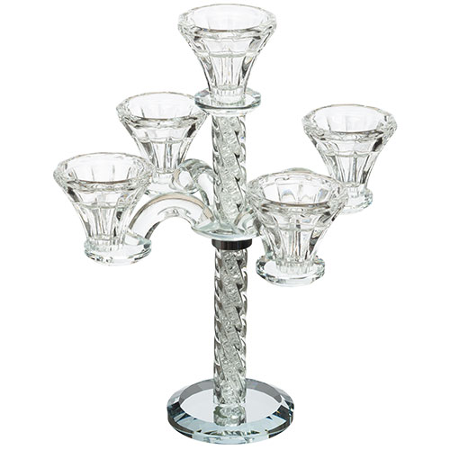 Candelabros de cristal de cinco brazos Breslev