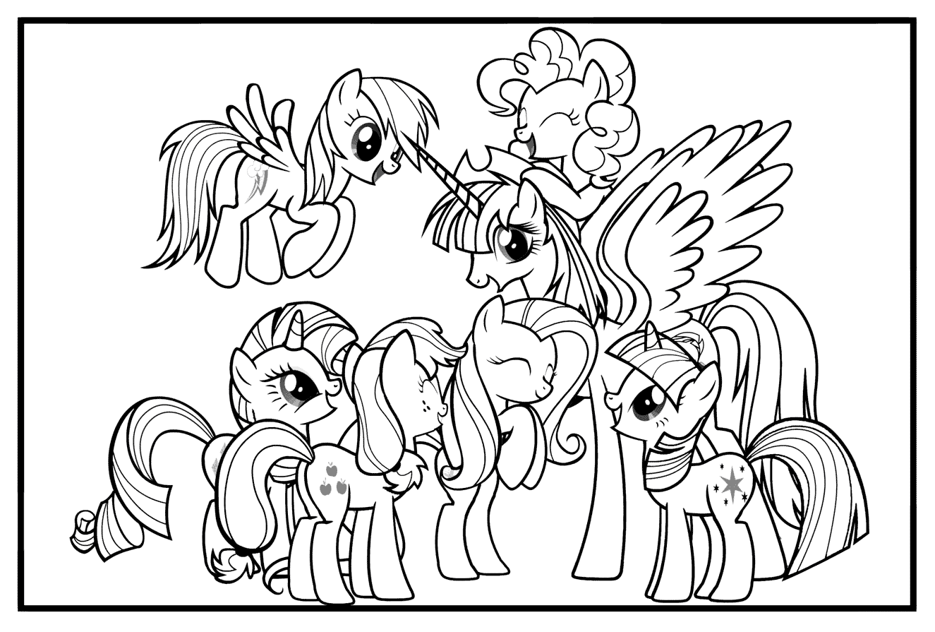 Dibujo para colorear LITTLE PONY divertirse