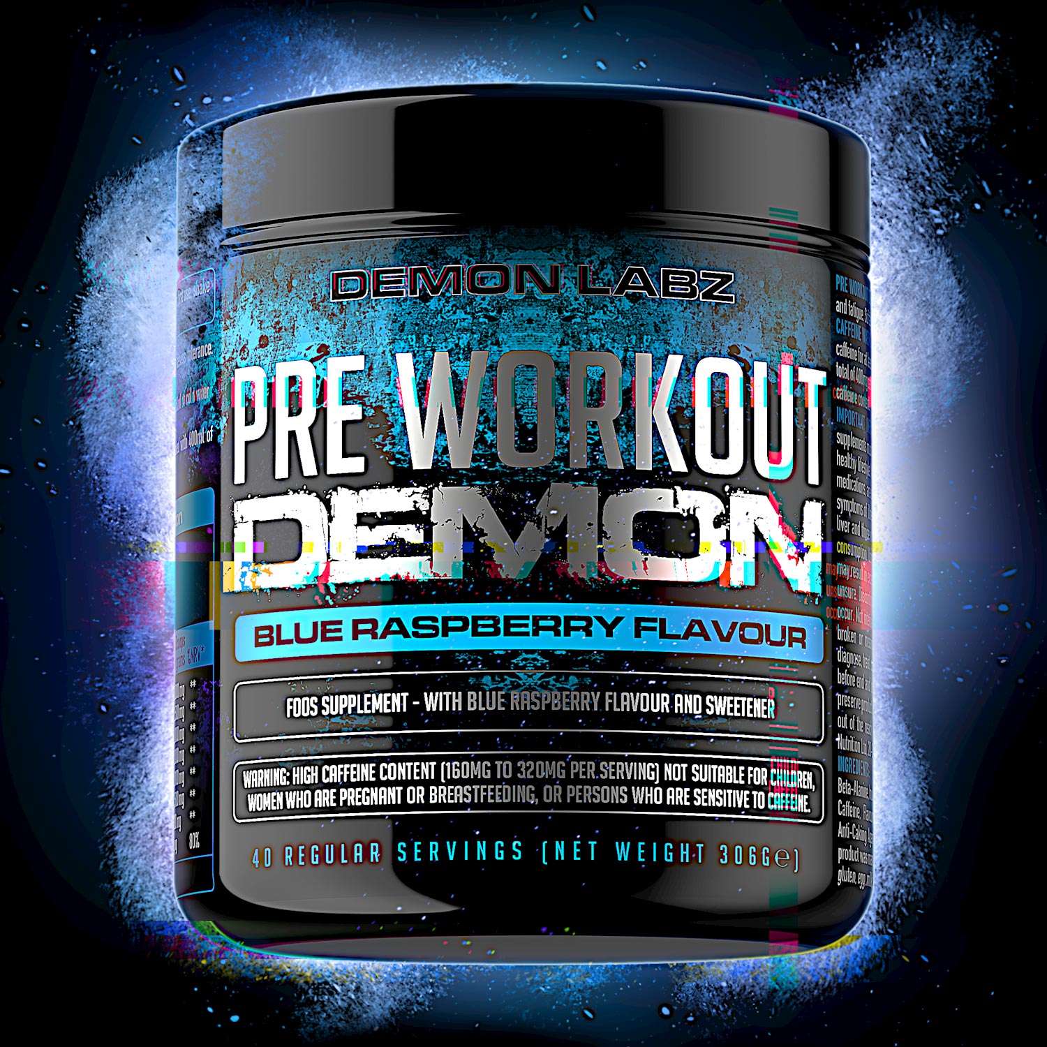 PRE WORKOUT DEMON FRAMBUESA AZUL ES Demonlabz