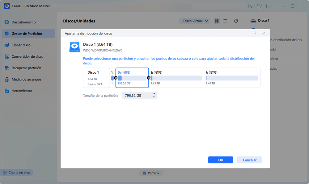 Guía de usuario de gestor de partición EaseUS® Partition
