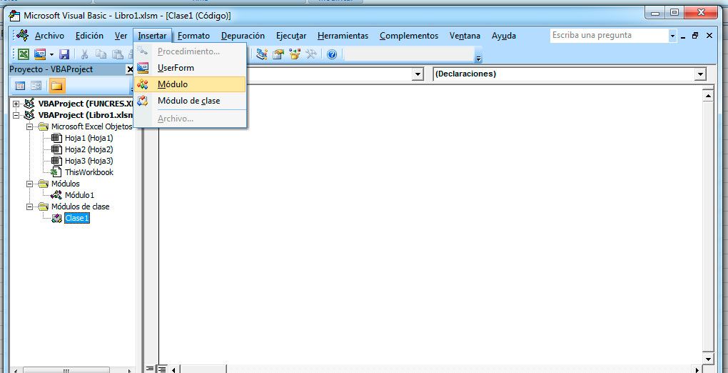 Cómo insertar un módulo en Visual Basic para Excel Tutorial