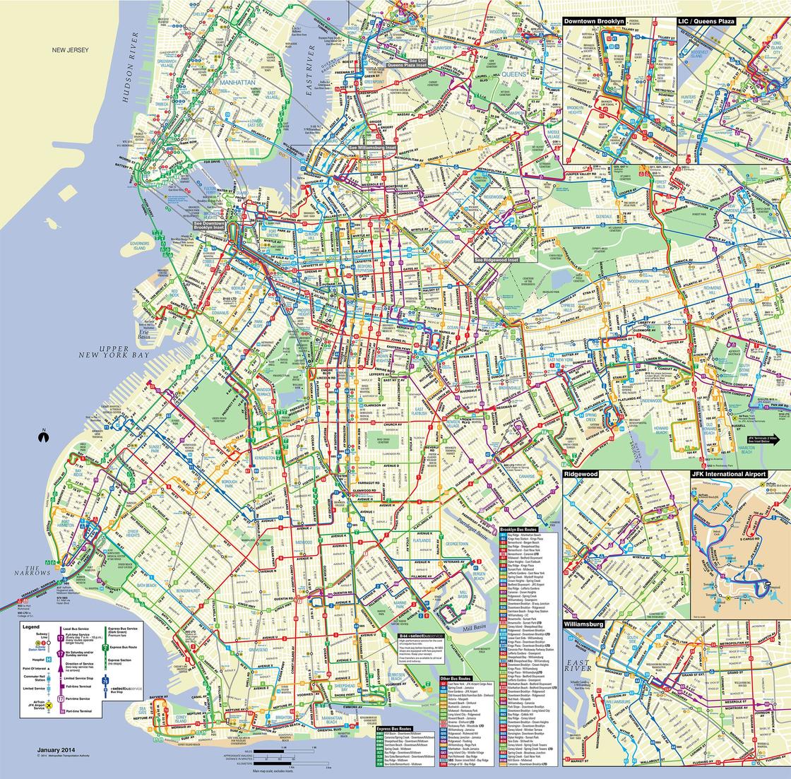 B82 Bus Route Map Mapa y plano de bus de Nueva York estaciones y lineas