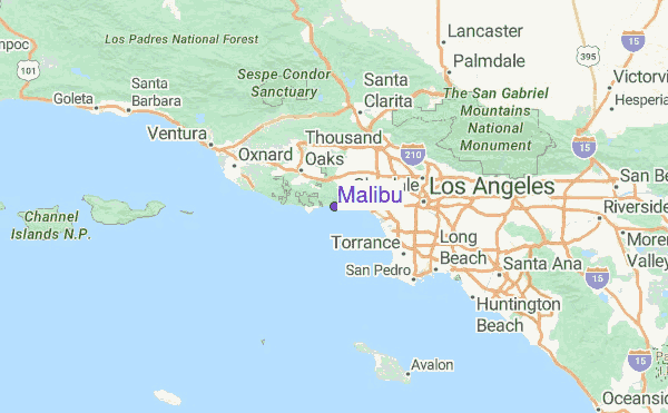 Malibu Previsiones de Olas e Boletín de Surf (CAL LA County, USA)