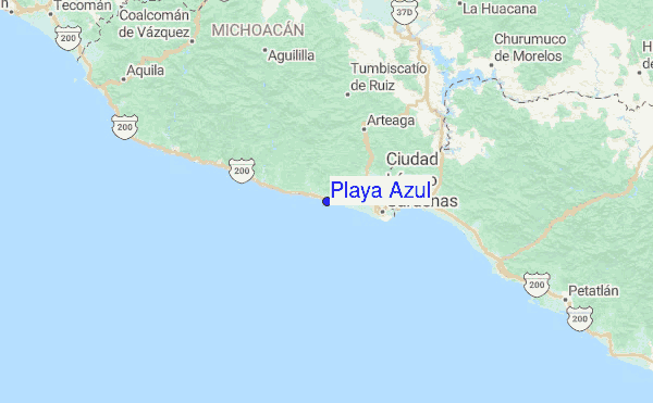 Playa Azul Previsiones de Olas e Boletín de Surf (Michoacan, Mexico)