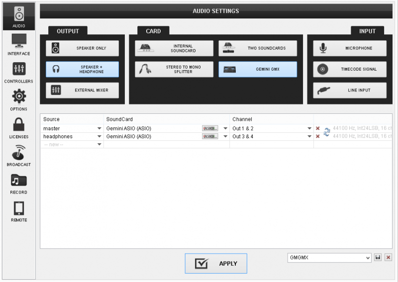 VirtualDJ Hardware Manuals Gemini GMX/GMX Drive Setup