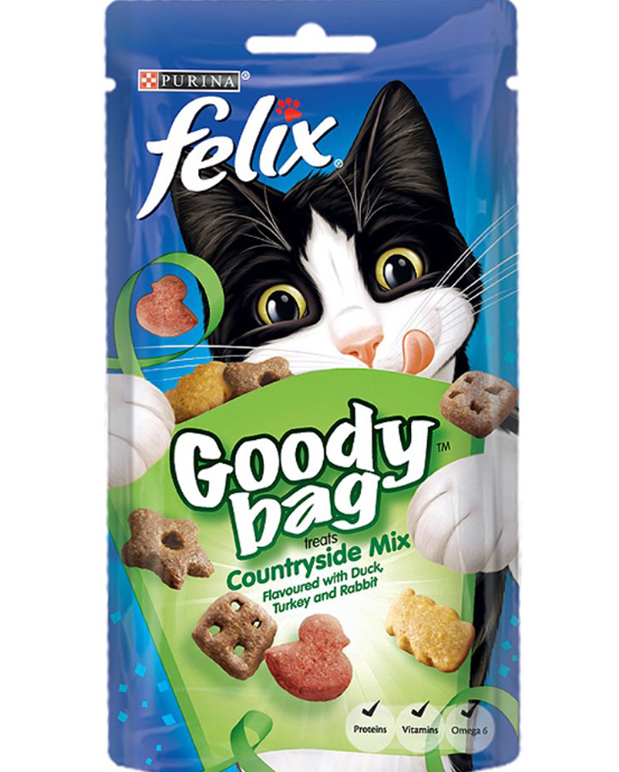 Felix Goody Bag Duck Turkey Rabbit Cat Food