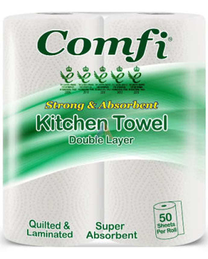 Rose Petal Kitchen Roll White