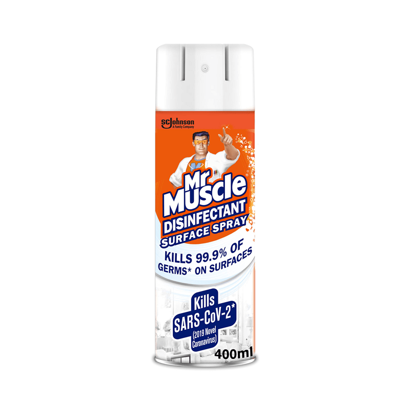 Mr Muscle Disinfectant Surface Aerosol Spray 400ml