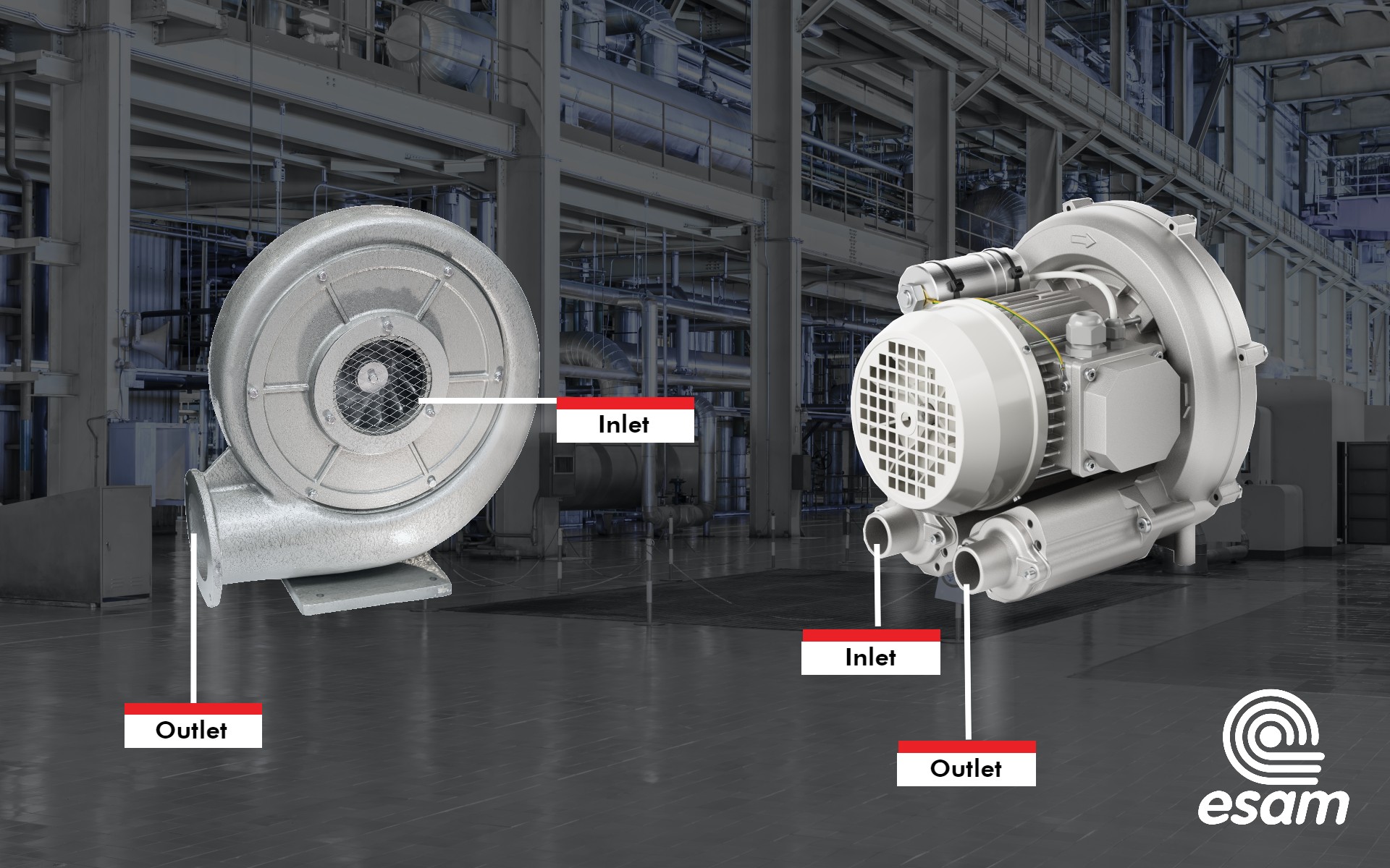 Difference between a centrifugal blower and regenerative blower.
