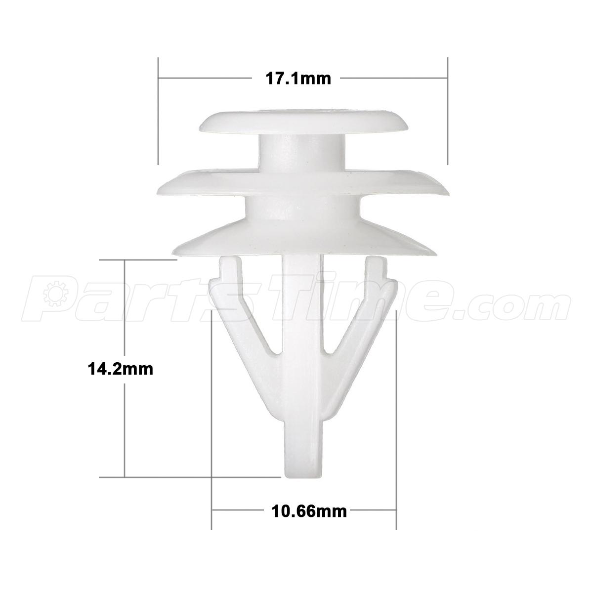 10 pcs Trim Panel Seat Back Cover Fastener Retainer Clips for Acura