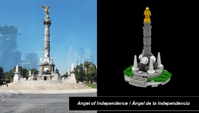angel de la independencia lego