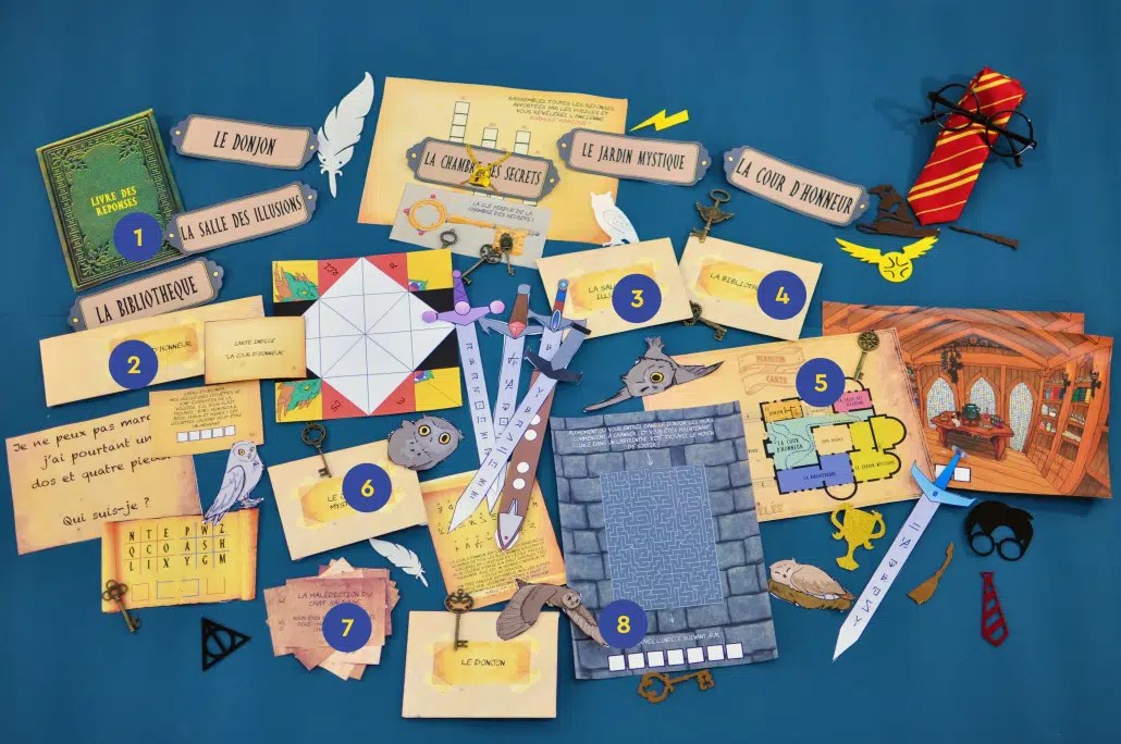 Escape Game HARRY POTTER Ecole Ensorcel??e Escape Kit enfants