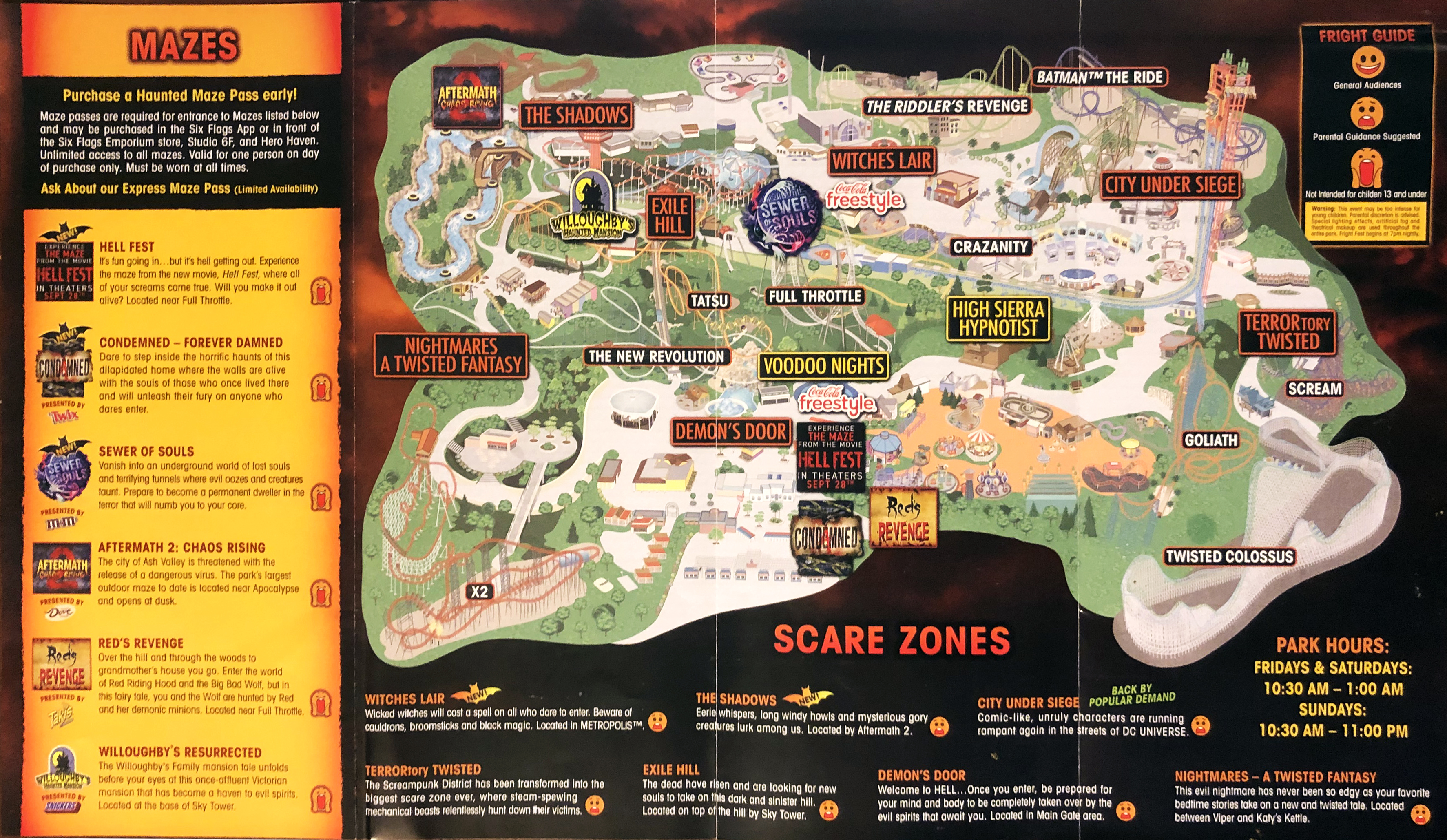 Review Fright Fest Six Flags Magic Mountain Valencia, CA