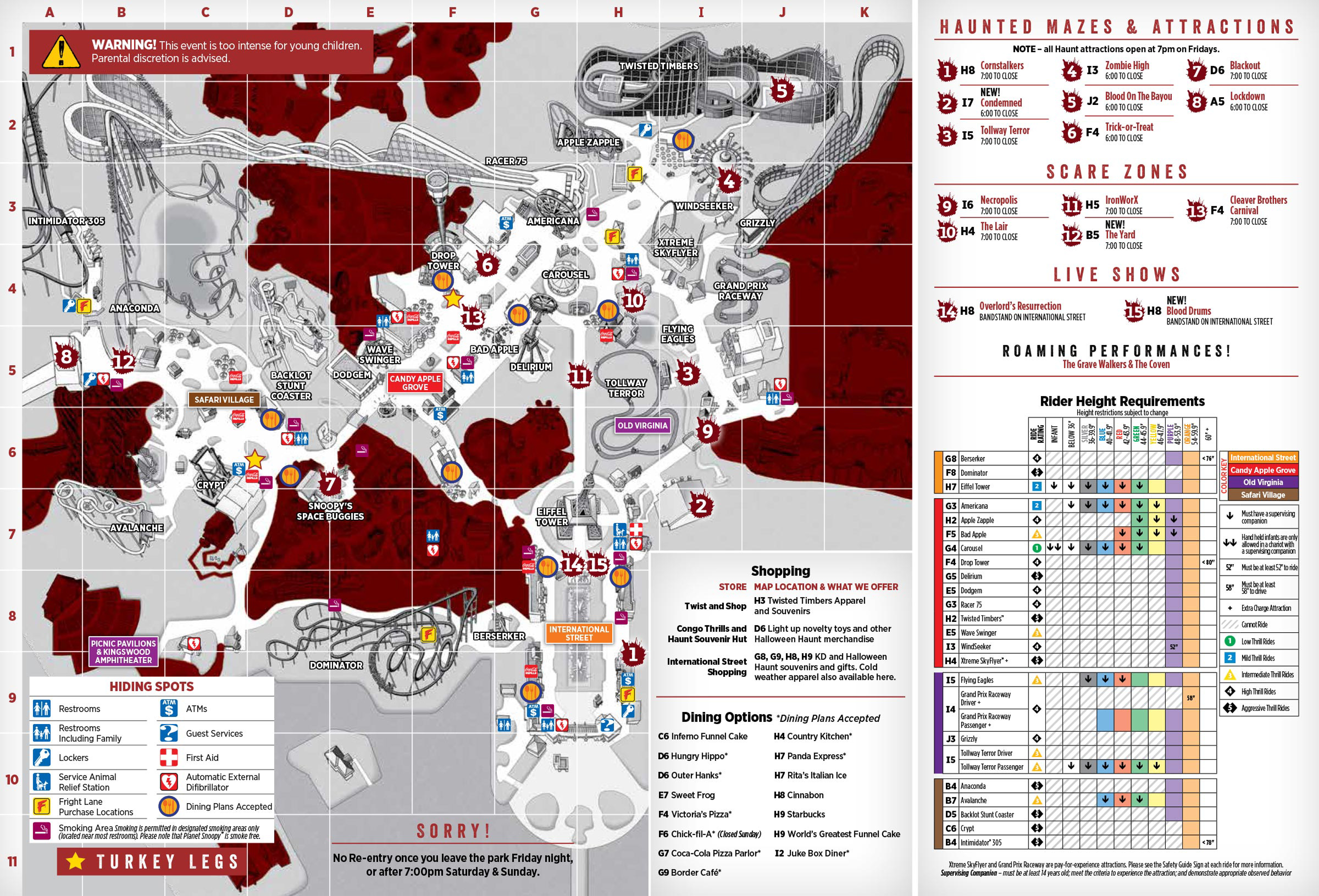 Kings Island Halloween Haunt 2020 Map Halloween Event