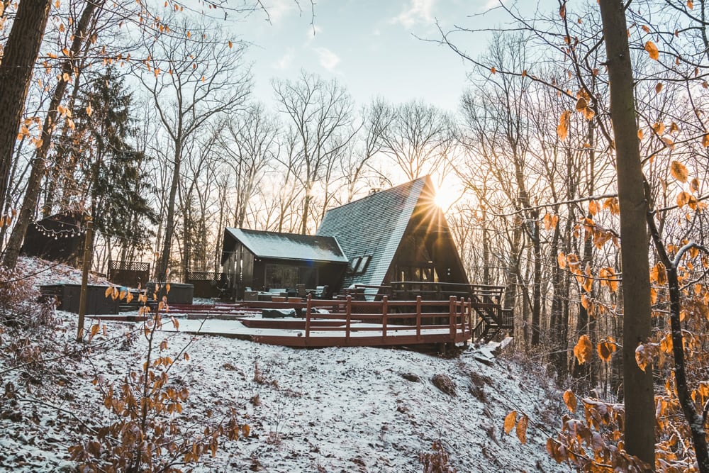 ESCAPE BROOKLYN North Mountain AFrame Cabin in Gardiner, NY