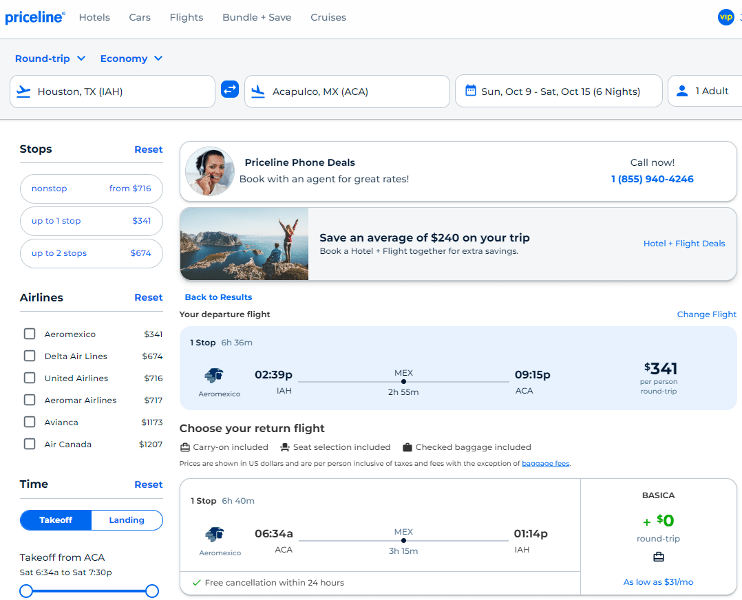 Cheap Flights Houston to Acapulco 323341 r/t [SeptemberOctober