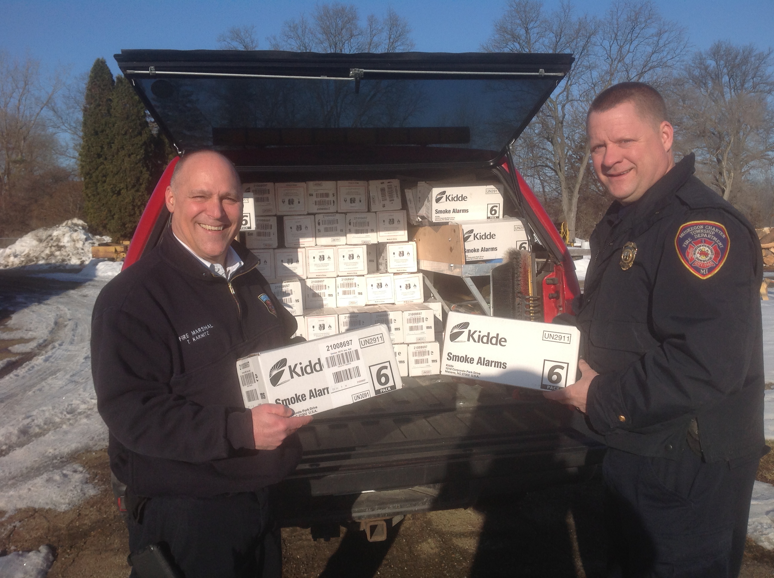 Muskegon County Fire Departments receive smoke alarms to be installed