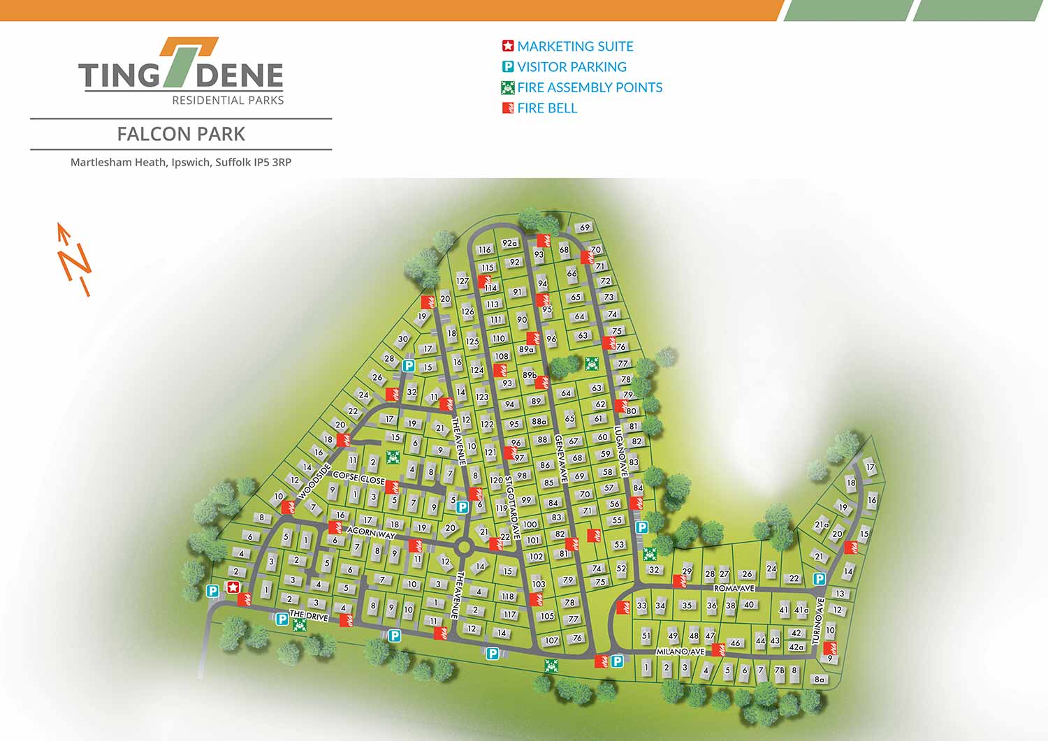 Falcon Park Map