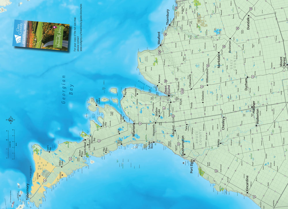 Grey Bruce Map Escape to Grey Bruce Magazine