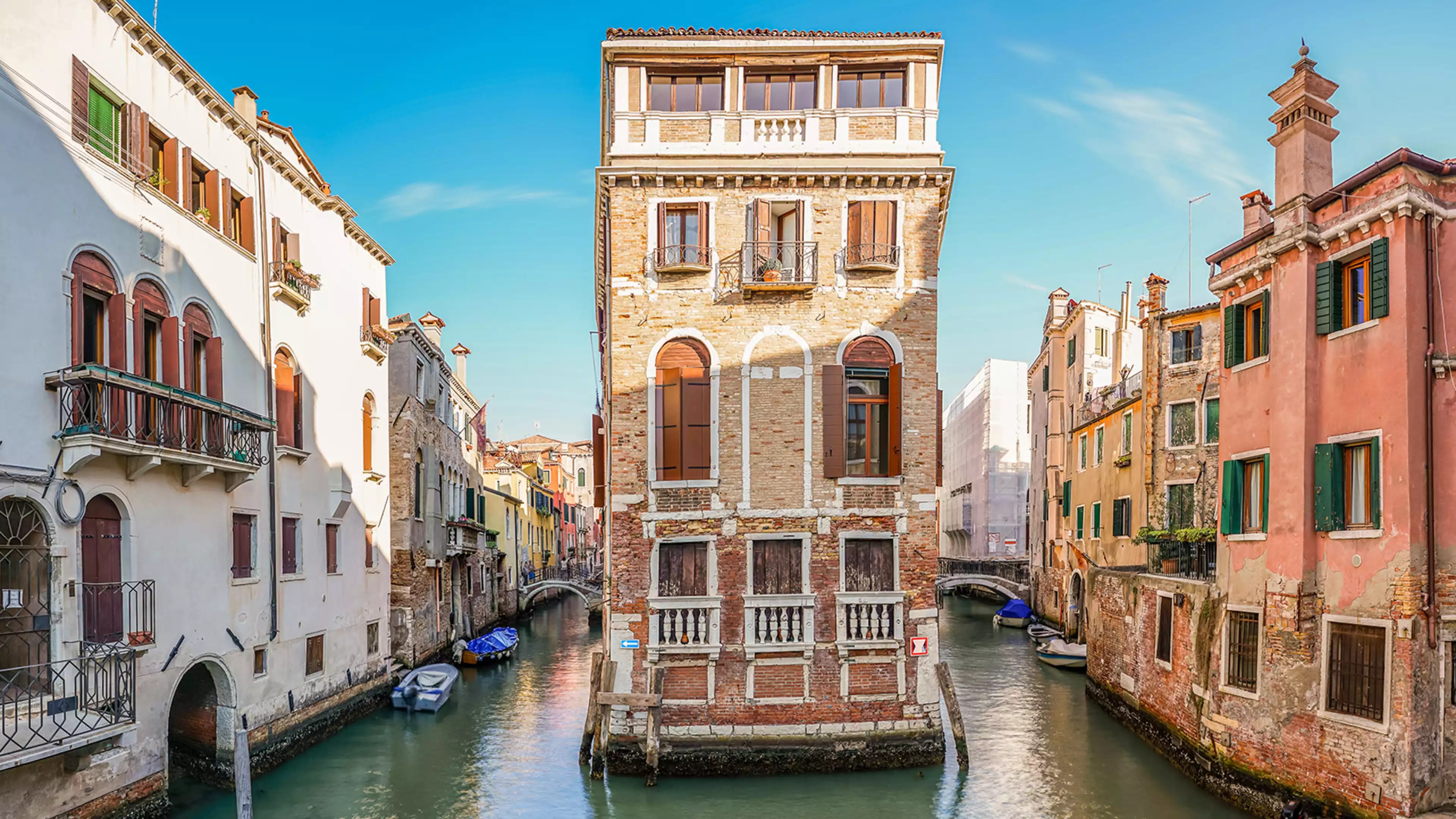 Just Landed The water in Venice's canals is clear… but there were