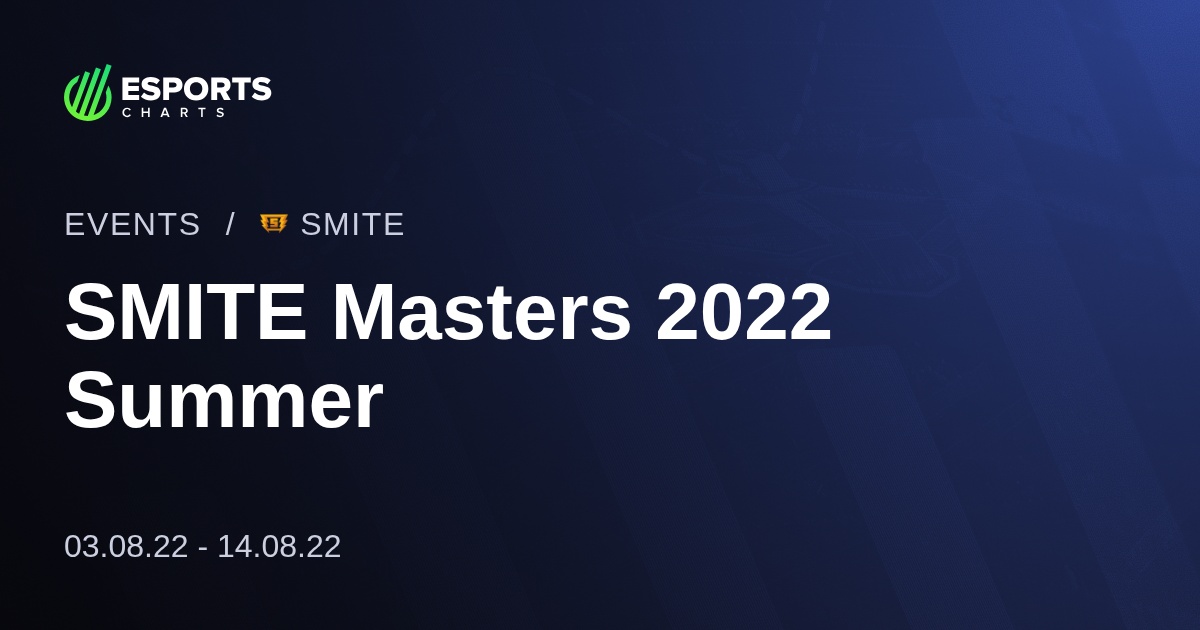 Summer Of Smite 2022 Smite Masters 2022 Summer Detailed Viewers Stats