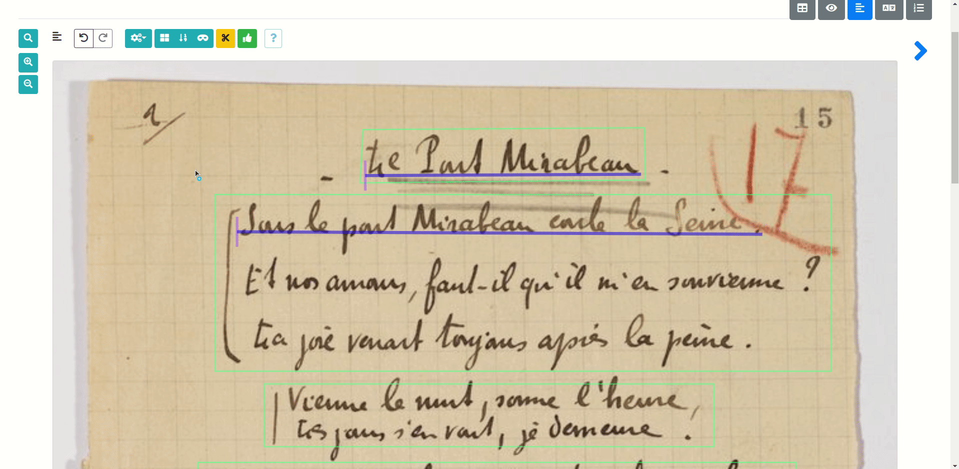 Manual segmentation eScriptorium Documentation