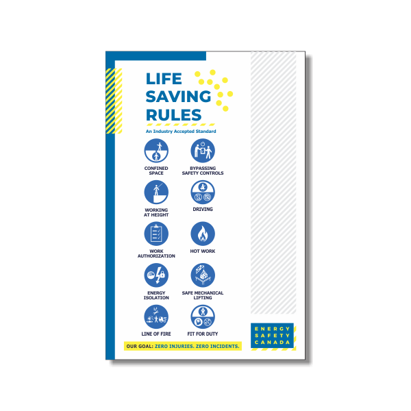 Life Saving Rules Poster Energy Safety Canada