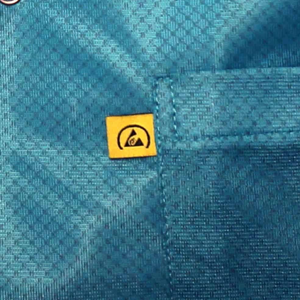 StaticTek Groundable Static Control Jacket Light Weight 8812 Fabric V