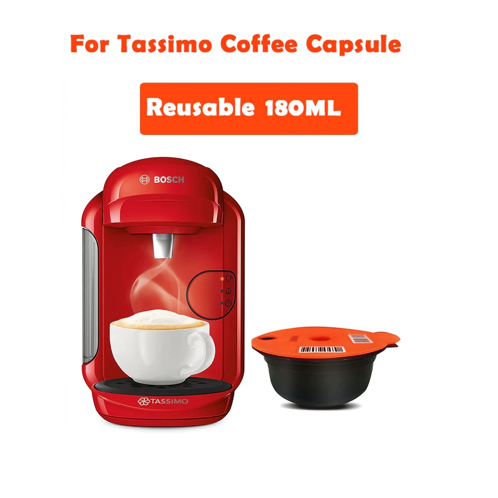 Compadible Reusable Coffee Capsule for Bosch Tassimo 180ml