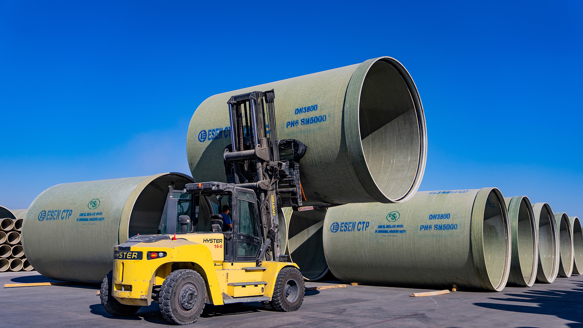 GRP Pipes and Fittings DN 300 DN 4200