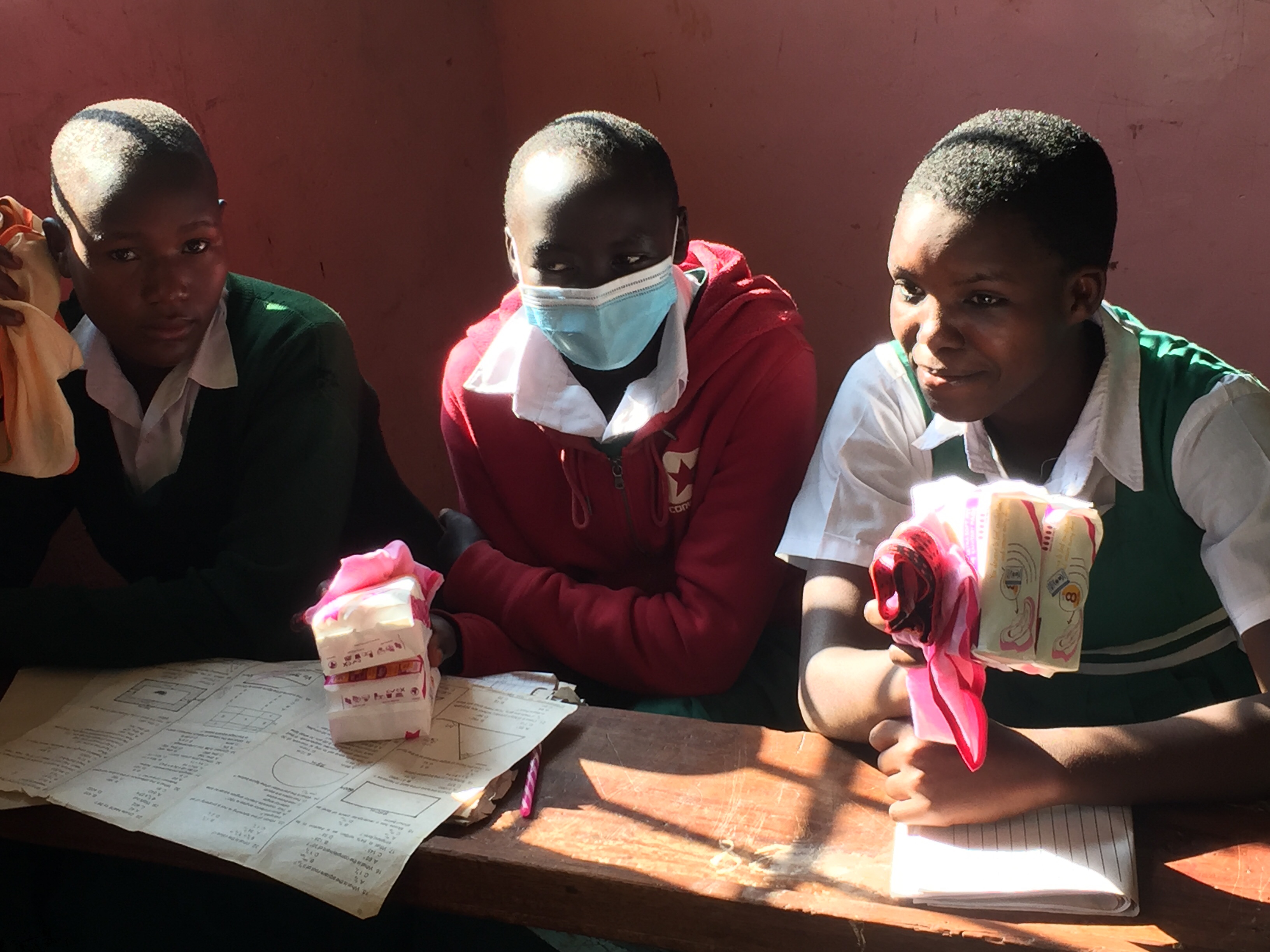 Sanitary towels donation, kapsengere, kipchemwon and kipchorwa primary schools Embakasi Slums