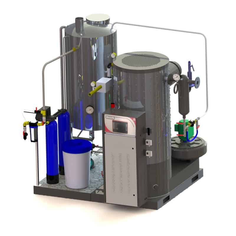 GSG1000VPS Gas steamgenerator 1000kg/hr vertical package system