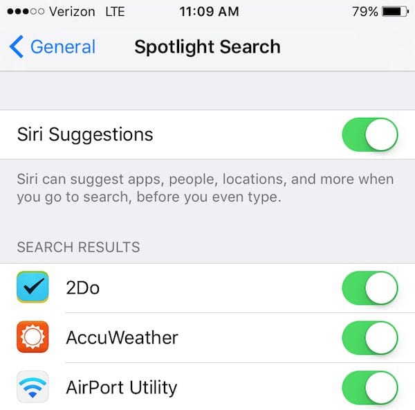 Quick Tip: Disabling Siri Suggestions in iOS 9 May Improve Performance