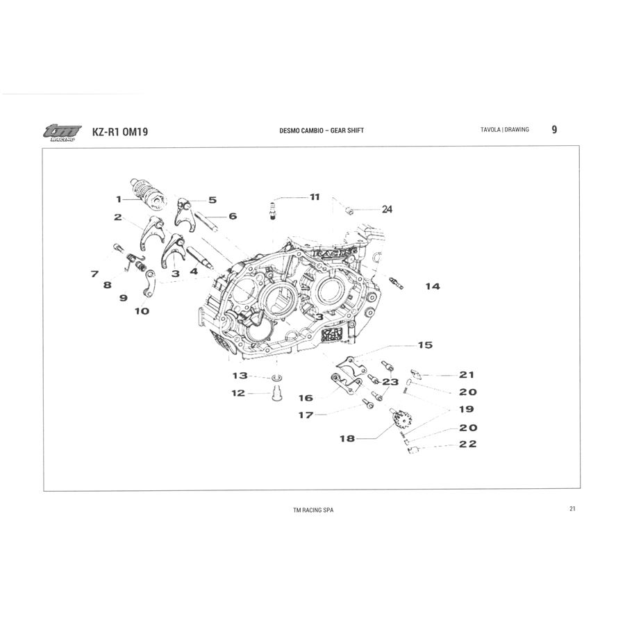 Gear pawl pin TM MSKART Selling racing karts and rentals