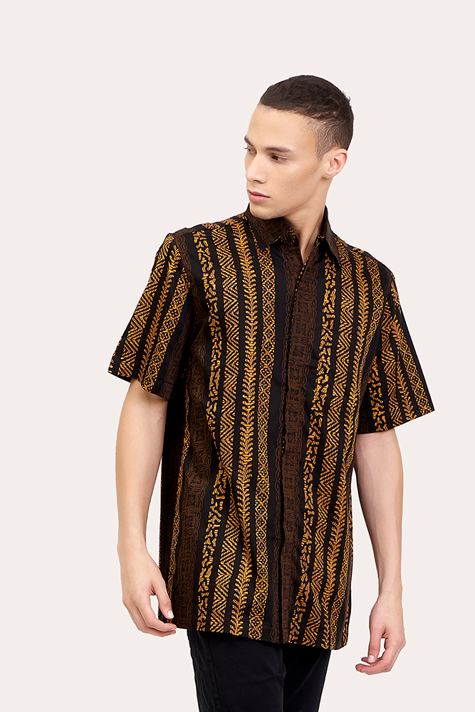 Short Sleeve Batik Shirt Parang Kencana